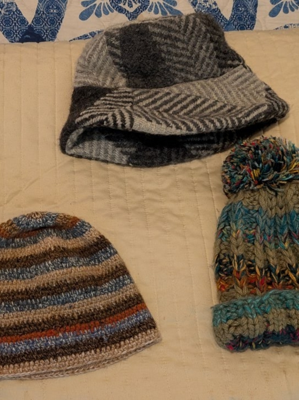 John Branigan Weaver/ Andies Gifts Beanies,/Hat/Cap X3 Lot